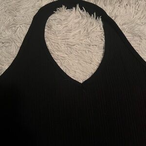 Black halter top